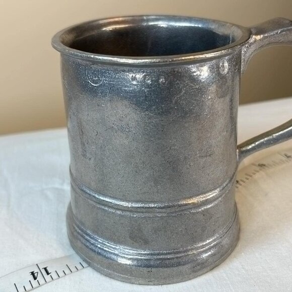 Vintage WIlton Armetale Lg Straight Side Tankard Tavern Pub Props Renaissance - Picture 6 of 8